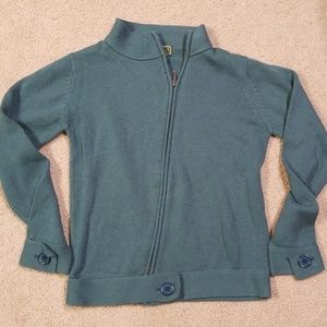 Eddie Bauer teal sweater
